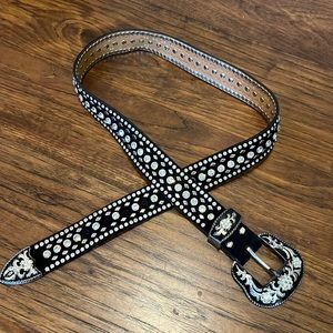 Nocona Rhinestone Studded Belt